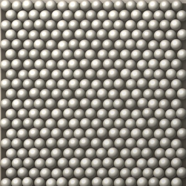 Rows of pearl beads on a bag panel