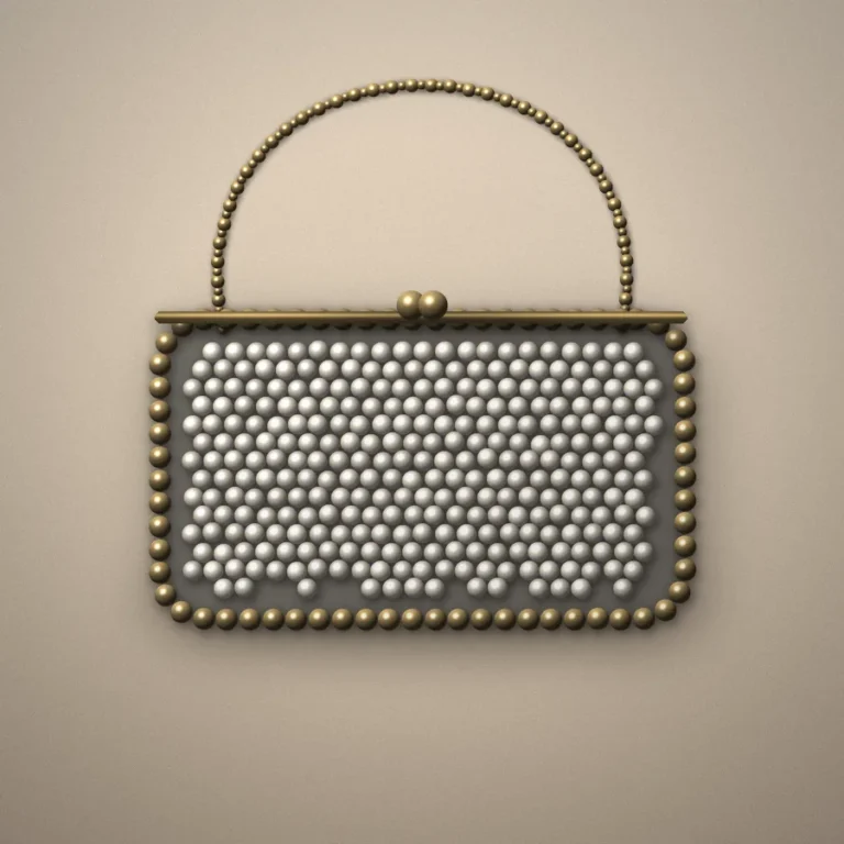 Ivory pearl clutch