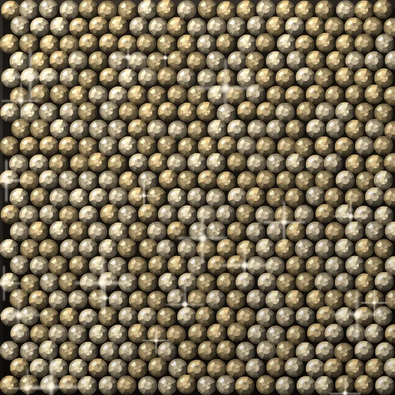 Champagne crystal bag panel