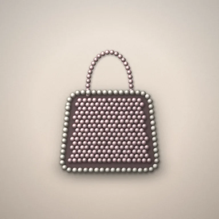 Rose pearl mini bag
